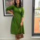 A line Green Day Dress