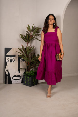 Frill Sleeveless summer dress