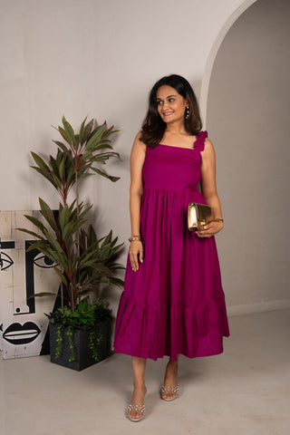Frill Sleeveless summer dress