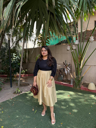 Two tone midi dress