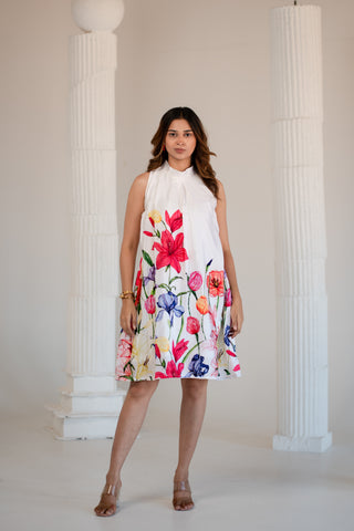 Big Floral A line Dress