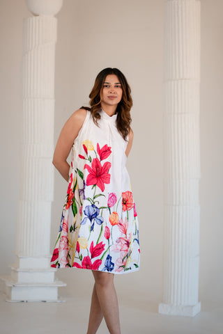 Big Floral A line Dress
