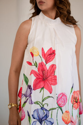 Big Floral A line Dress