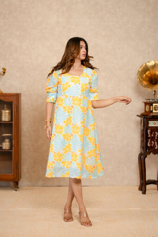 Poppy light Floral Dress