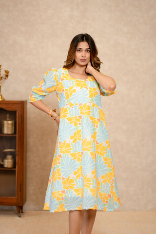 Poppy light Floral Dress