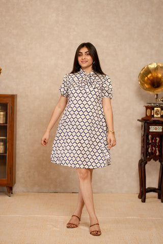 Monochromatic Big Bow Dress