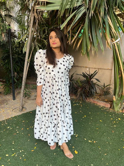 Polka Dots 3 Layered Dress