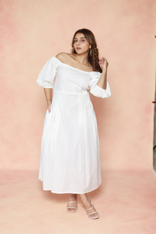 Off Shoulder Dress with Pocket