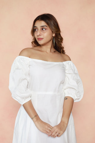 Off Shoulder Dress with Pocket