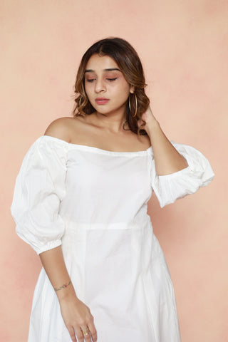 Off Shoulder Dress with Pocket