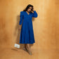 Royal Blue Mid length Dress