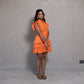 Orange layered Dress