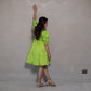 Lime Green Layered Dress