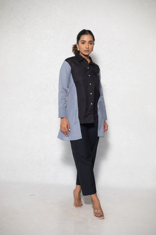 Dual Color Shirt top  with Pants