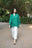 Green Top and White Pant