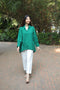 Green Top and White Pant