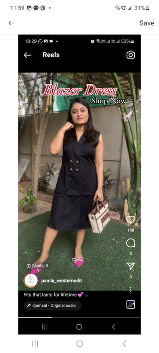Black Blazer Dress