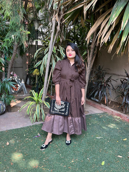 Brown Midi Dress