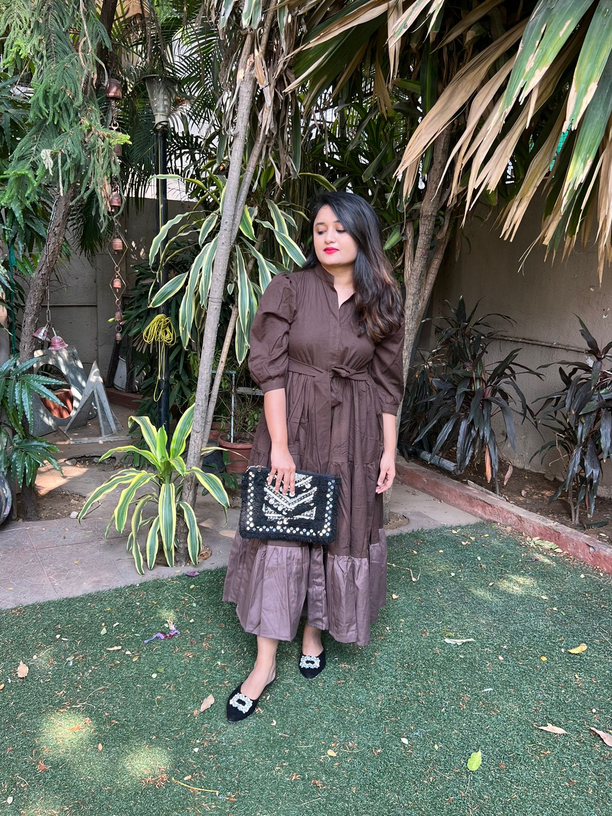 Brown Midi Dress