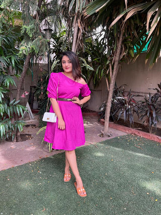 Shoulder Drop Dress