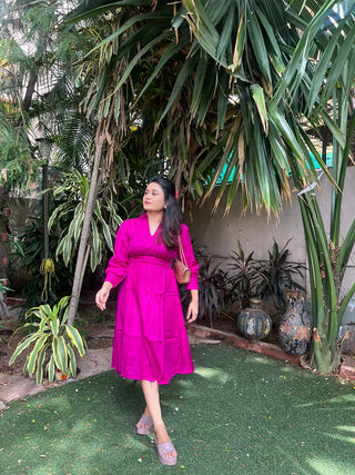 Magenta Day Dress