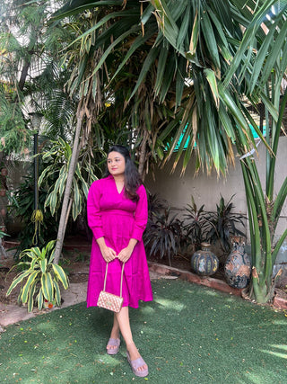 Magenta Day Dress