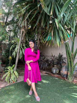 Magenta Day Dress
