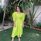 Neon Green Midi Dress