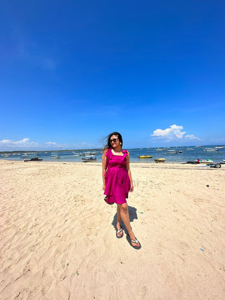 Magenta Beach Dress