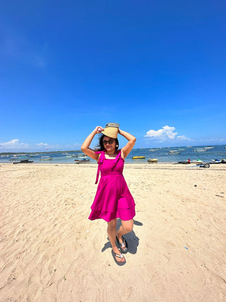 Magenta Beach Dress