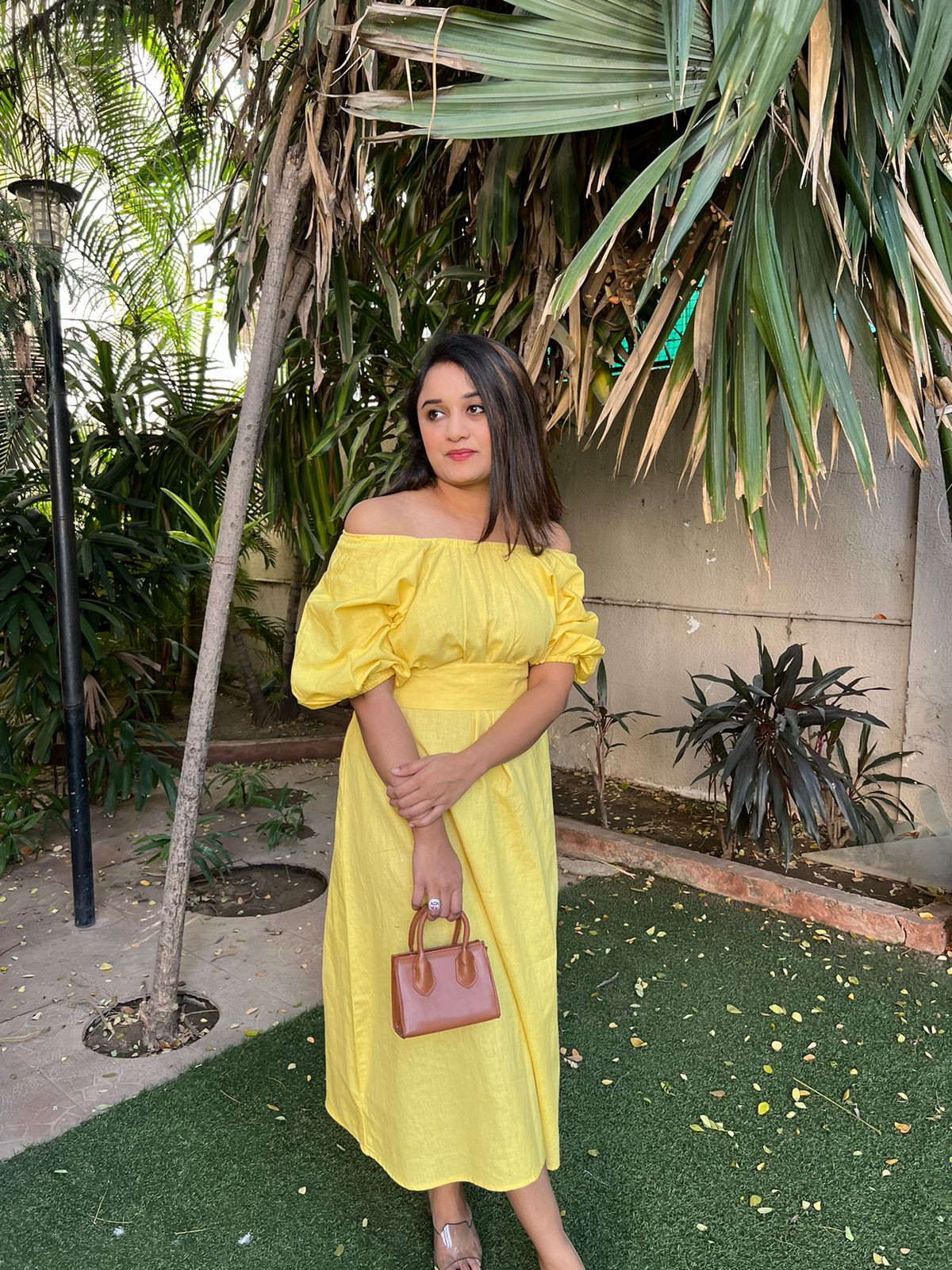 Lemon Yellow Loose Fit Dress