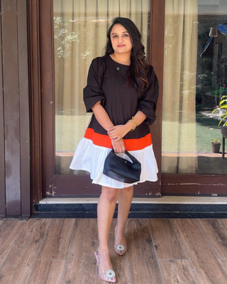 Multi Color Block Dress
