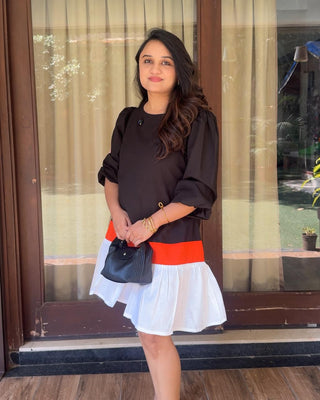 Multi Color Block Dress