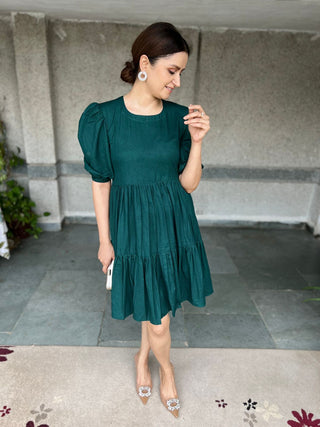 Ocean Green Layered Dress