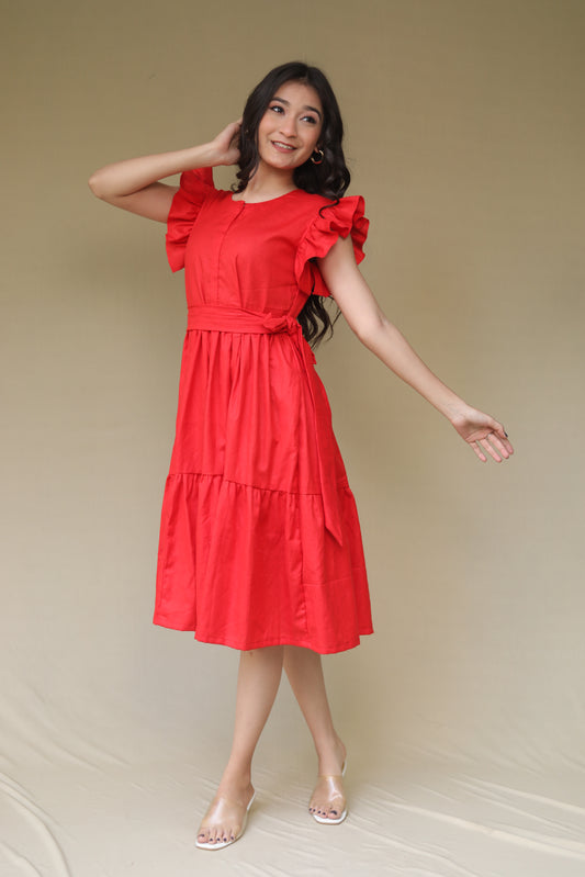 Red Layered dress