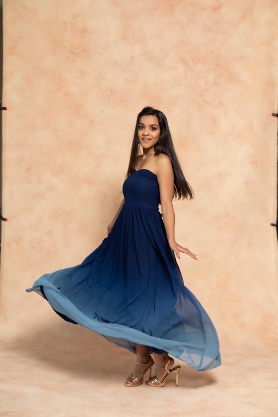 Tube Ombre Blue Gown