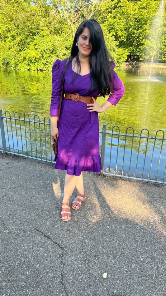 Divya short purple dress BESTSELLER