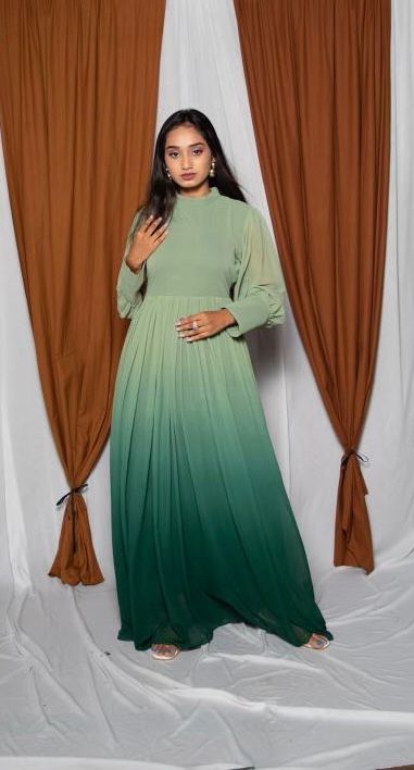 Buy Full Sleeve Gown Dress For Girls Online Shopping