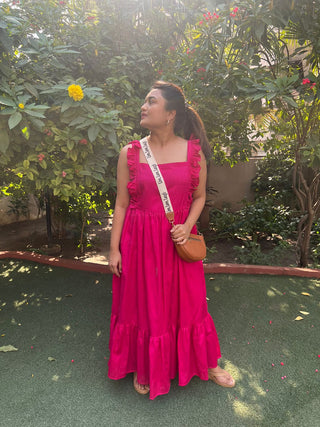 Frill Sleeveless summer dress