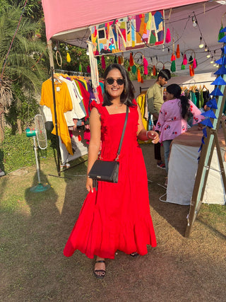 Frill Sleeveless summer dress