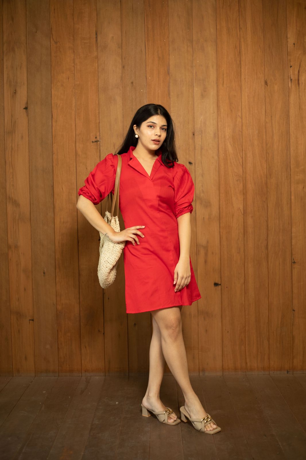 Red Shirt Dress